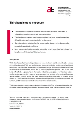 Thirdhand smoke exposure